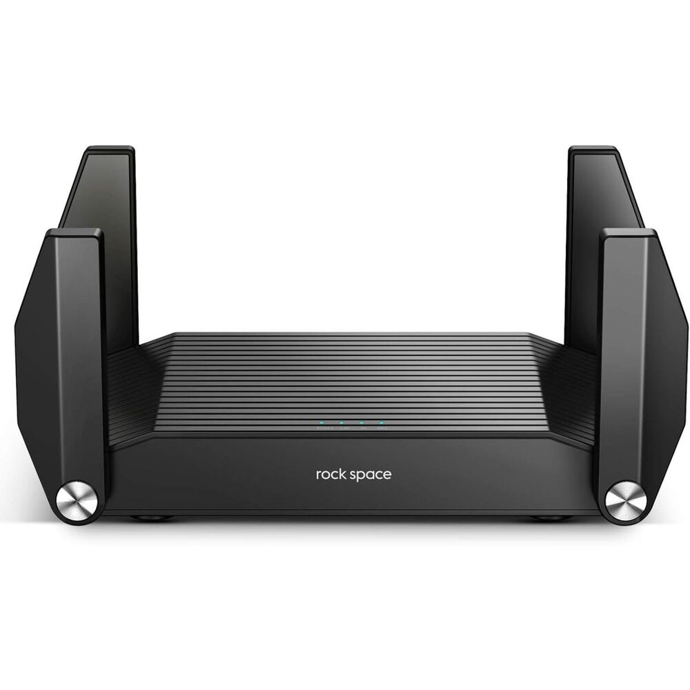 Rock Space AX1800 WiFi 6 Router Gaming, 4K Streaming, MU-MIMO, OFDMA, Gigabit